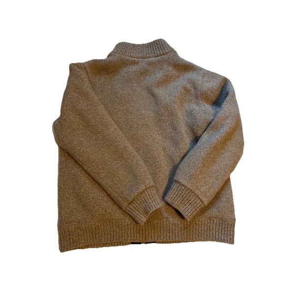 Ll Bean 100% Wool Men’s flannel Lined Sweater Jacket Size Large - Picture 6 of 6